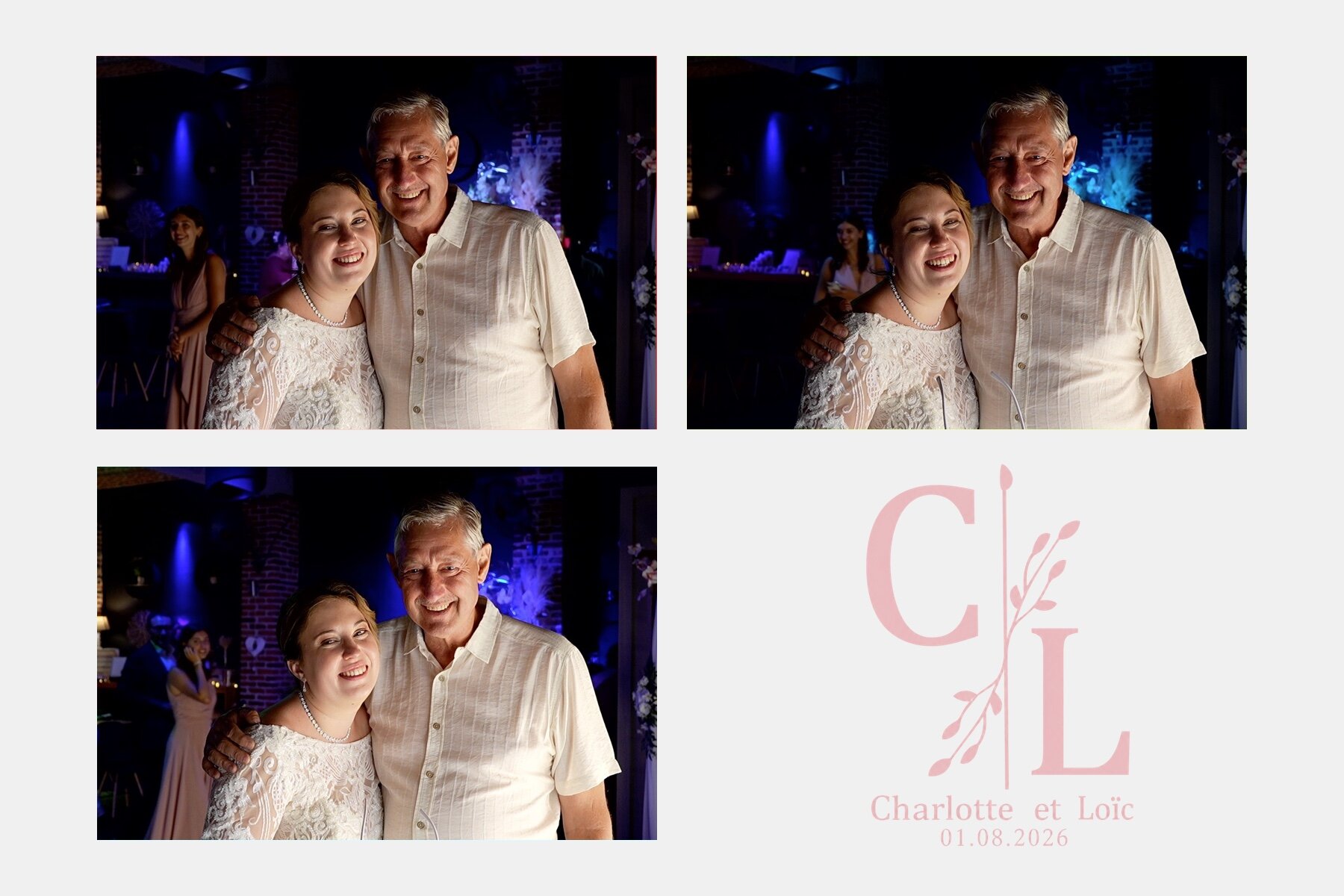 Tirage photobooth personnalisé pour un mariage en Belgique